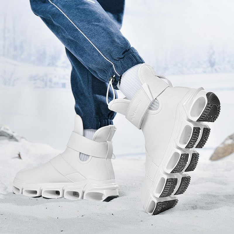 Image of Mens Chelsea Boots Casual For Men Blade Sneakers Sport Fashion High Top Men's Brown Black Size Boot Shoes Man Shoe