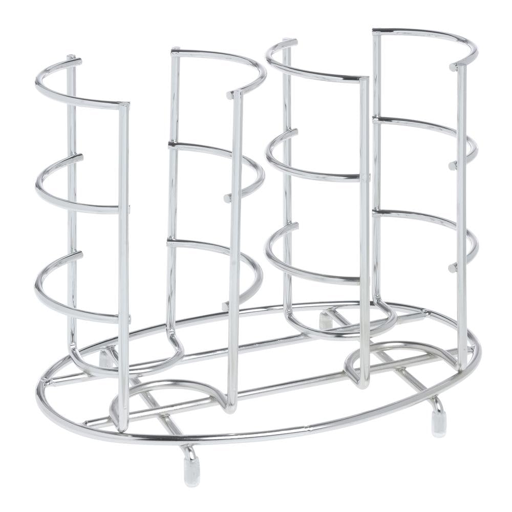 Metal Cup and Lid Organizer by HUBERT – Chrome