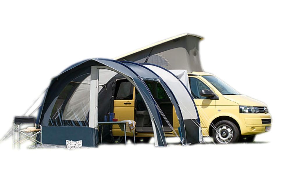 DWT Buszelt Fjord 30, 340 x 240 cm, freistehendes Mobilzelt, ideal für Minivans inkl. Abspannmaterial, Schleusenstab und Tragetasche