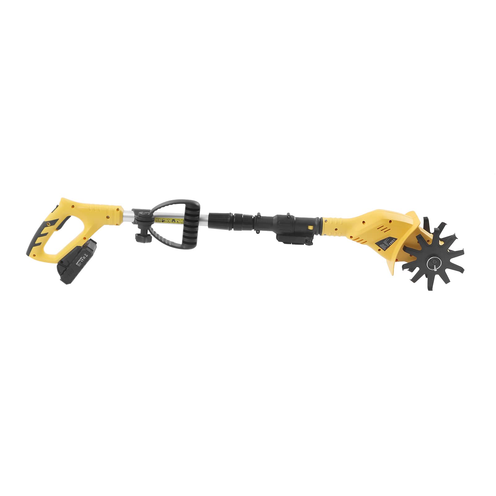 Futchoy Akku-Bodenhacke 20V bis 10cm Tiefe - Leichte Elektro Gartenfräse mit Manganstahl-Messern Kabellose Motorhacke mit 2000mAh Akku für Garten & Feldarbeit