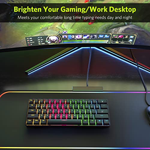 Teclado Mecánico Gamer F-SG61 Inalámbrico y Cable miniatura 3