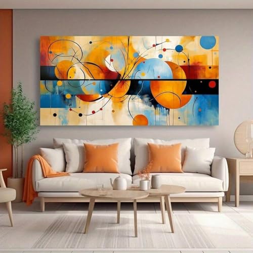 Toile murale abstraite moderne pour salon et chambre chic