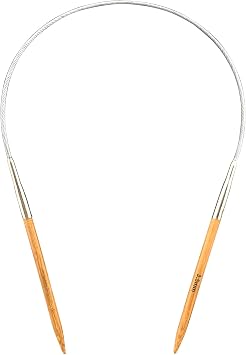 Mdoker Bamboo Circular Knitting Needle Size 4 24 Inch Circular Knitting Needles for Handmade Knitting DIY and Any Weaven Yarn ProjectsUS Size 4,3.5mm