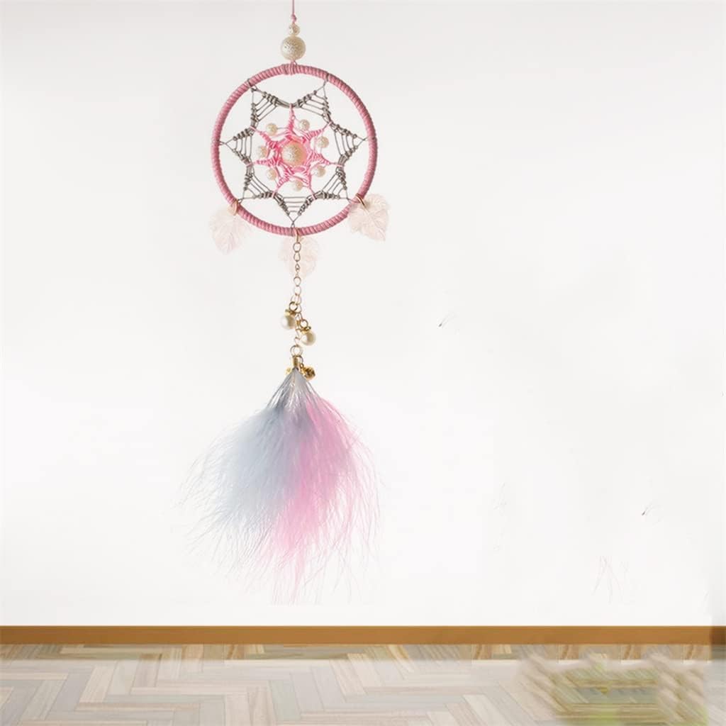 Wall-Mounted Dream Catcher Hand-Woven Furniture Decoration Materials Handmade Dream Catcher Children's Christmas Room Decoration (Color : Argento Size (Color : Argento, Size