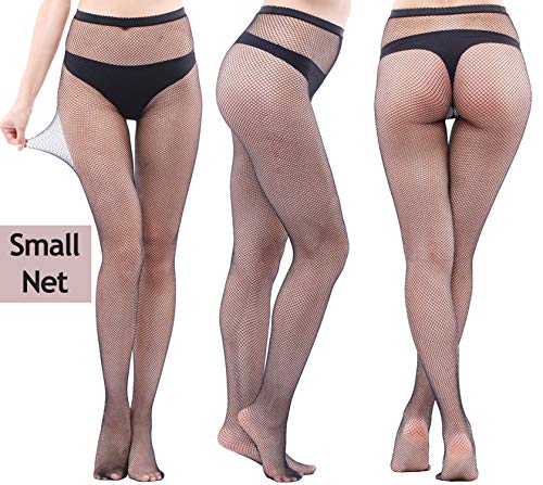 Image of Women's Floral Fishnet Stockings with Attached Garter Belt