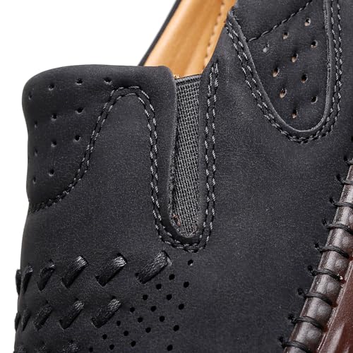 Men's Loafer Shoes Comfortable Casual Slip On Lightweight Breathable Walking Shoes Leisure Vintage4