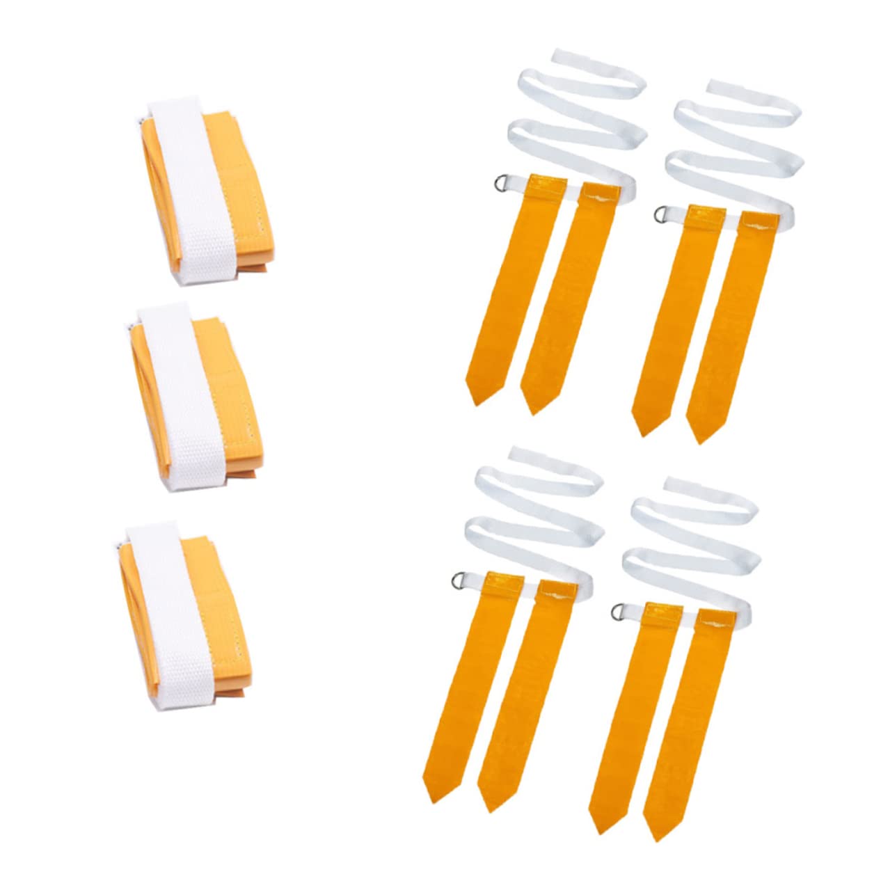 BRIGHTFUFU 4-pack Flag Football Belt for Boys and Girls Nylon Rugby Waist Belt with 2 Flags for Youth Football Equipment Training