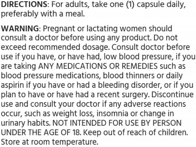 Miniatura 4 de Policosanol 25 mg, 240 cápsulas vegetales. Alta potencia y 99% de pureza. Apoya la salud del corazón, sin OMG y sin gluten