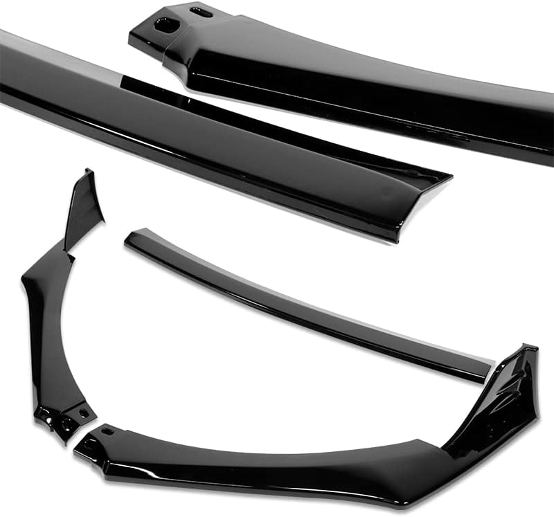 HYPERSPEED Front Bumper Spoiler Lip 3PCS ABS ST-Style Fit for 2022 2023 Subaru BRZ, Car Mods Exterior Accessories, Automotive Replacement Parts Assembly, Air Chin Body Kit Splitter (Painted Black)
