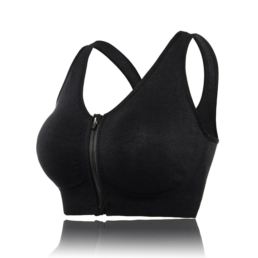 Women Adjustable Straps and Removable Pads Tank Top Seamless Racerback Sports Bra-image-9