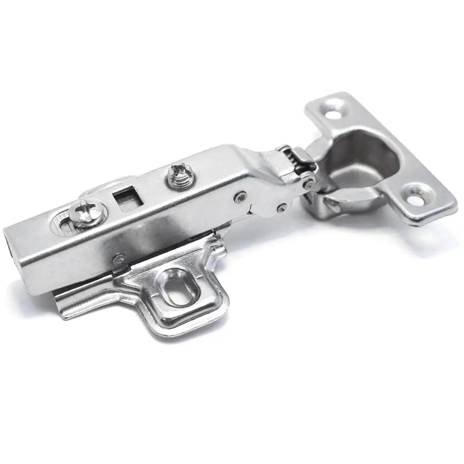 Btgyttkl Half Overlay Adjustable Hinges Adjustable Damping Concealed Hinge With Quiet Close For Small Bathroom Built In Cabinet Door Install(Half Overlay)