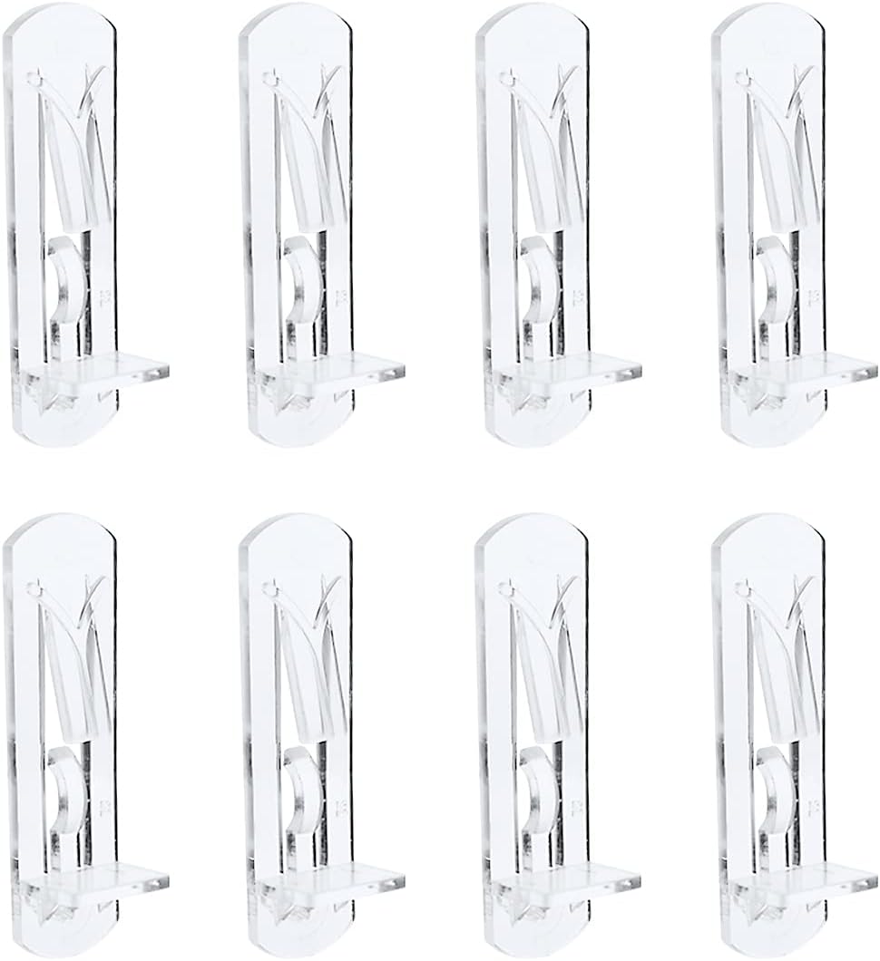 20 Pcs Plastic Locking Shelf Pegs Clear Shelf Clips