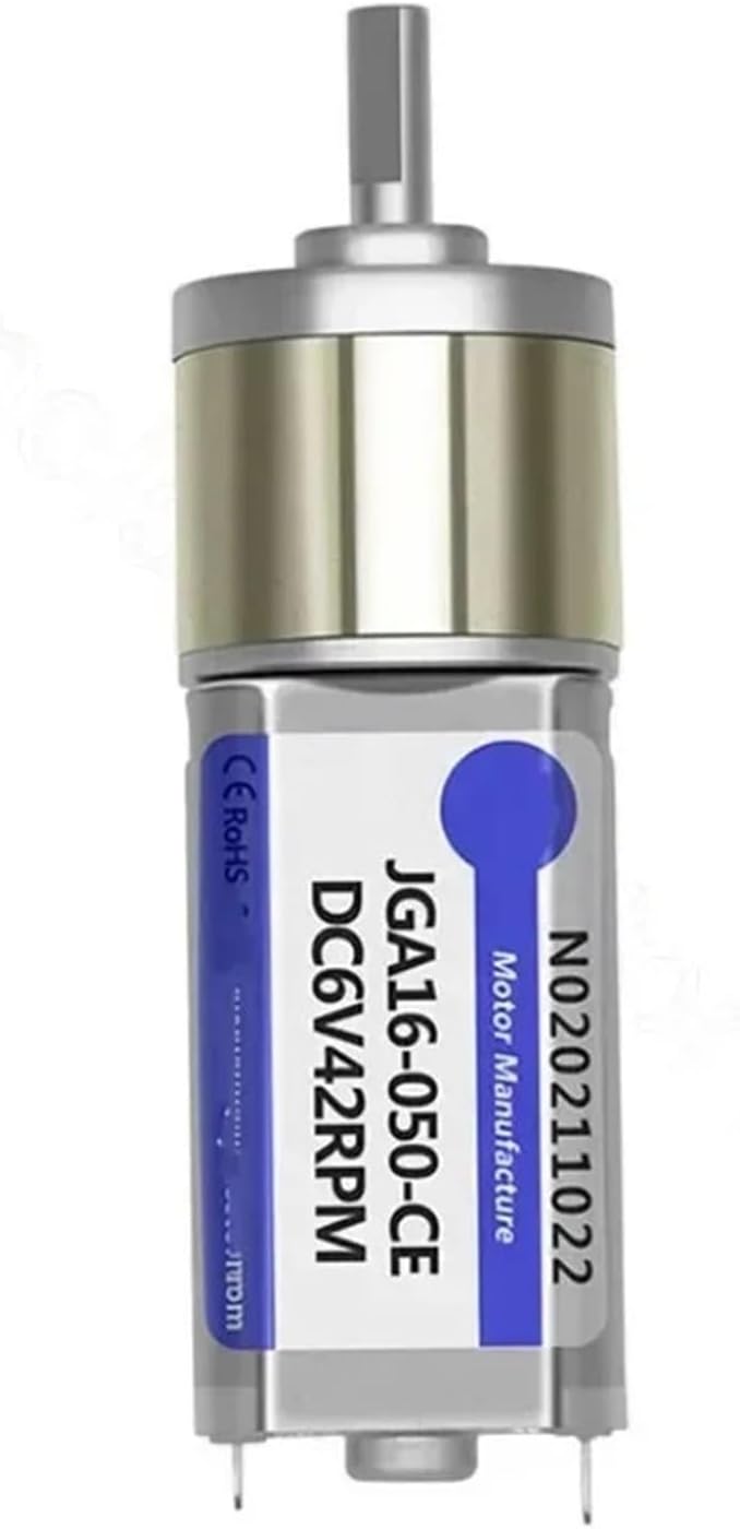 DC 6V 12V Gear Motor 12-923RPM CW CCW Speed Reduction Gearbox Motor JGA16-050 Electric Engine DIY Accessories Car Boat Model(6V,67RPM)