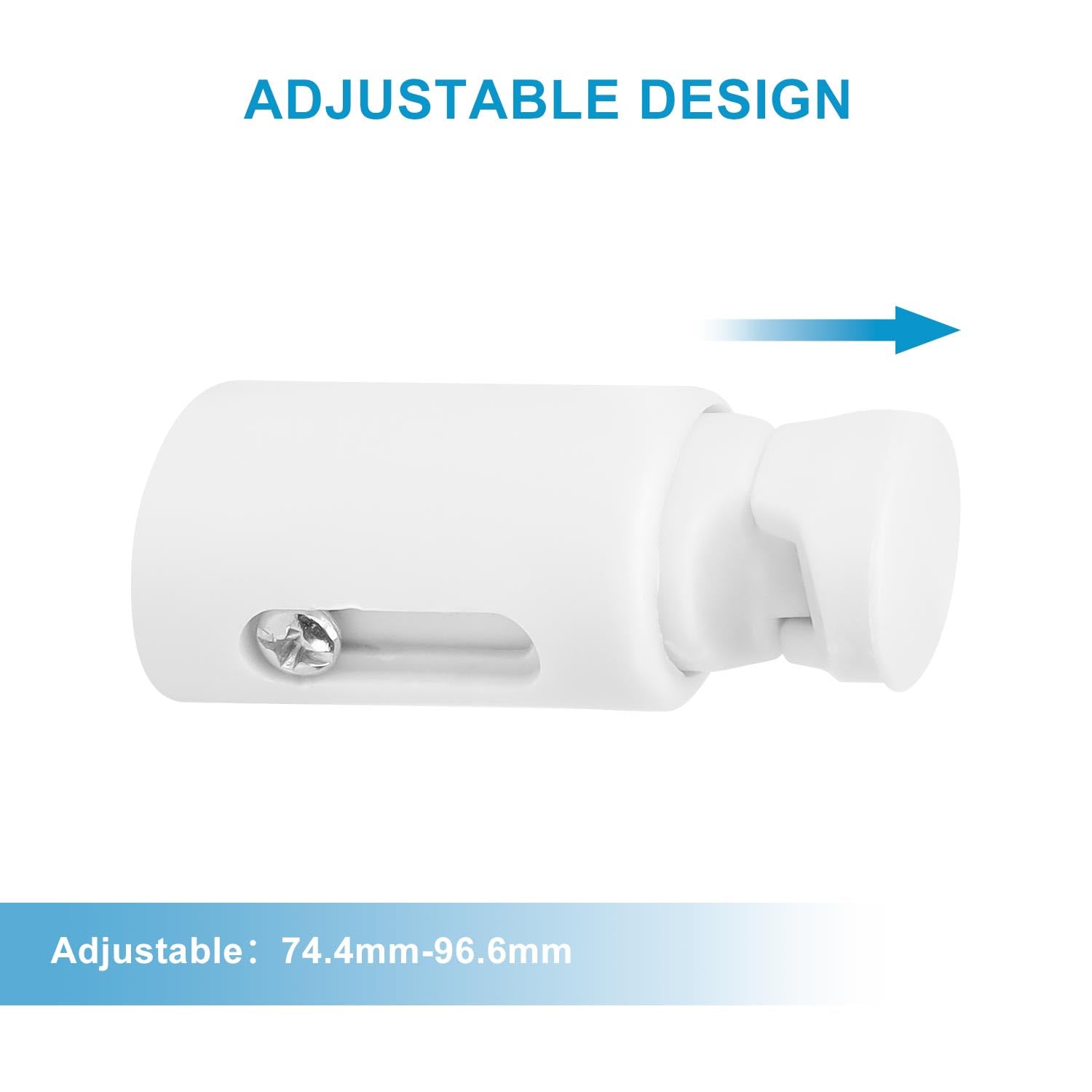 Set 3 Mensole Per Termosifone Bagno - Reggiasciugamani ABS Regolabile, Bianco - Foto 3