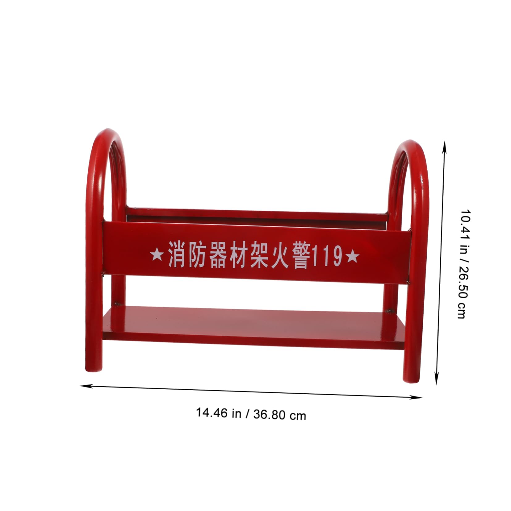 SOLUSTRE Estante De Metal Universal Para Extintor De Incendios Preparado De Emergencia De Hierro Rojo