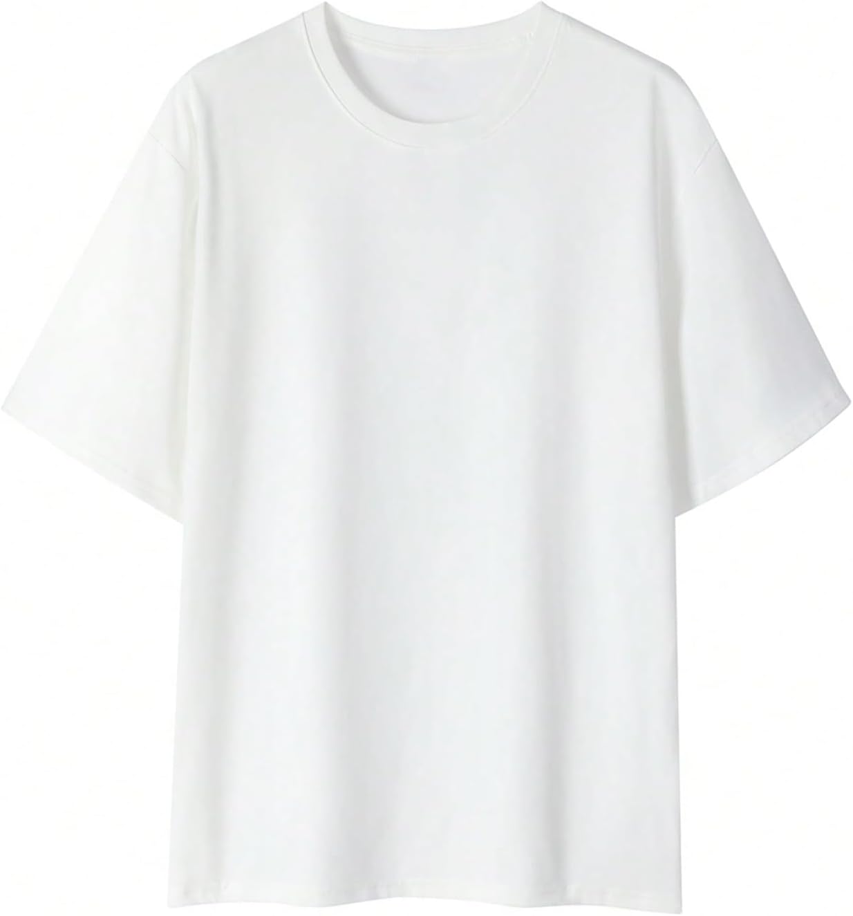 GORGLITTER Men's Slogan Graphic Drop Shoulder Tee Oversized Loose Casual Round Neck Short Sleeve Tshirts - Image 4