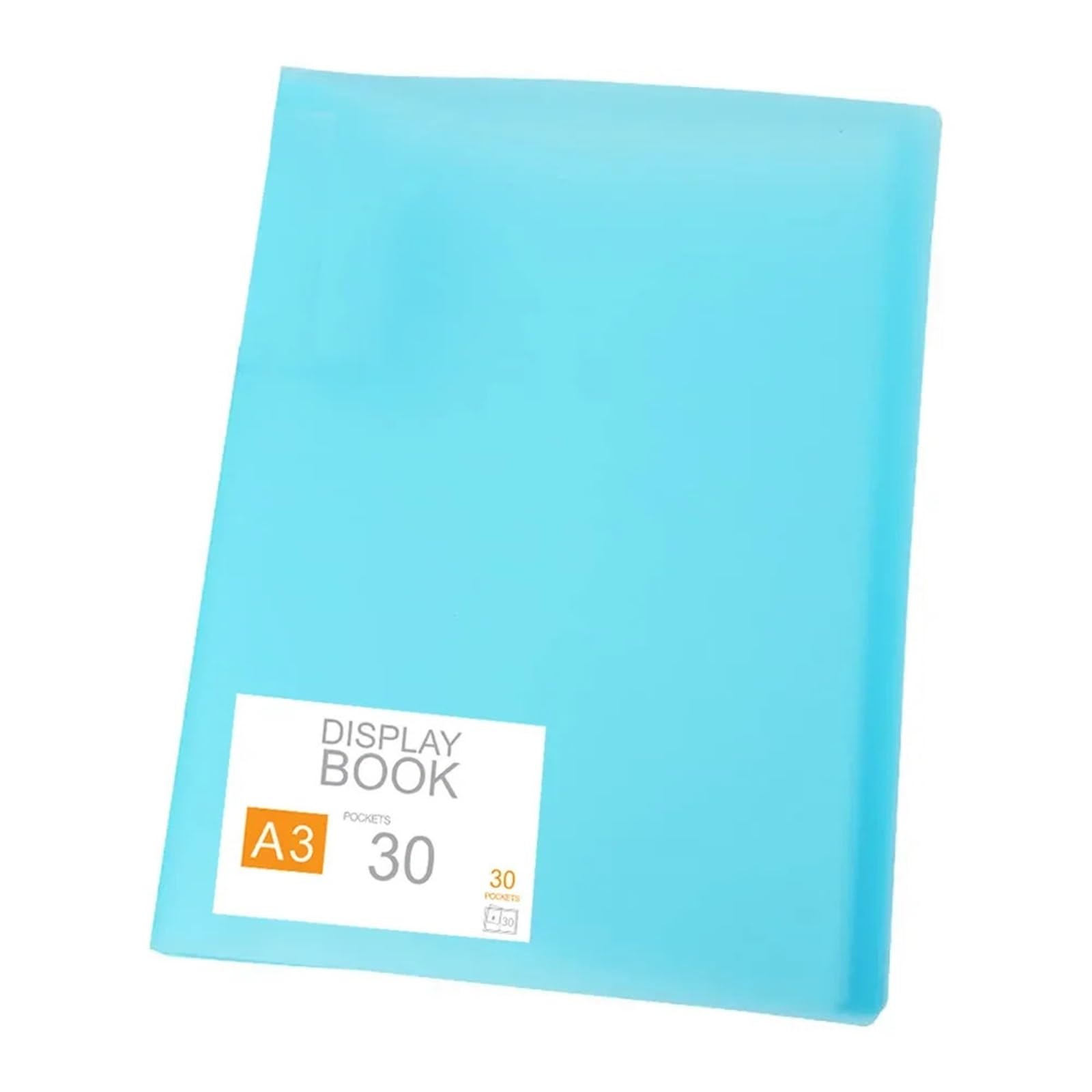 2 pezzi blu A3 30 pagine con pittura a diamante, album fotografico, libro, portfolio, presentazione, tasche trasparenti, cartella grande, cancelleria per Casa, Ufficio