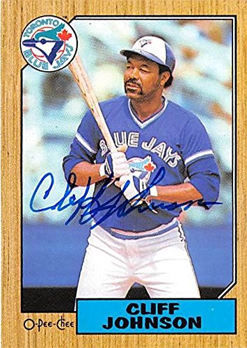 Sports Memorabilia Autograph Warehouse 302273 Cliff Johnson Autographed Baseball Card - Toronto Blue Jays 1987 O-Pee-Chee No. 118