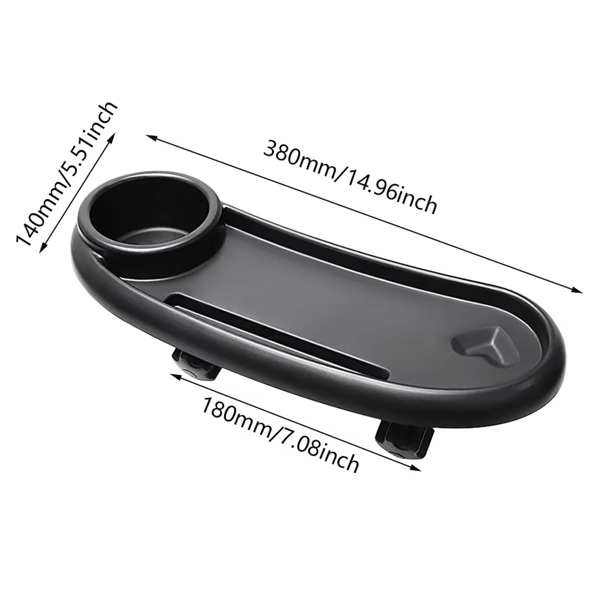 Bandeja universal para cochecito de bebé, bandeja universal para cochecito de bebé, con soporte para bebidas, accesorio para cochecito, adecuado para botellas de agua, alimentos, teléfonos móviles,