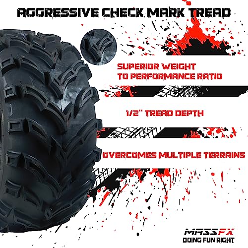 New Massfx Ms Atv/Utv Tires 26X9-12 Front, Set Of 2 26X9X12 26X9/12 #TOP4