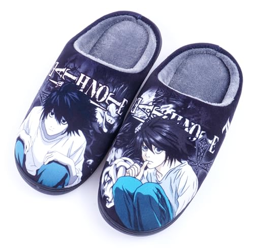 WANHONGYUE Anime Death Note Pantuflas Hombre Mujer Invierno
