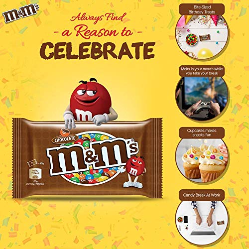 Image of M&M's Milk Chocolate Candies - 45G (Pack Of 4)