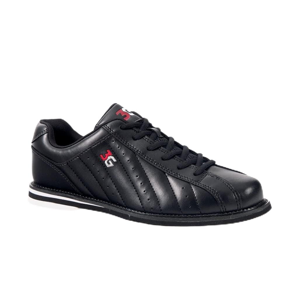 3G Kicks Unisex Black Bowling Shoes- Wide Width (13 W US, Black)