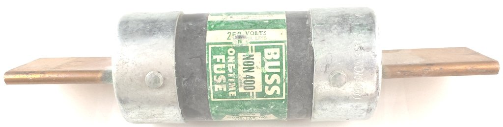 Fusible Bussmann Non400 ampères 250V cartouche de protection réseau électrique général