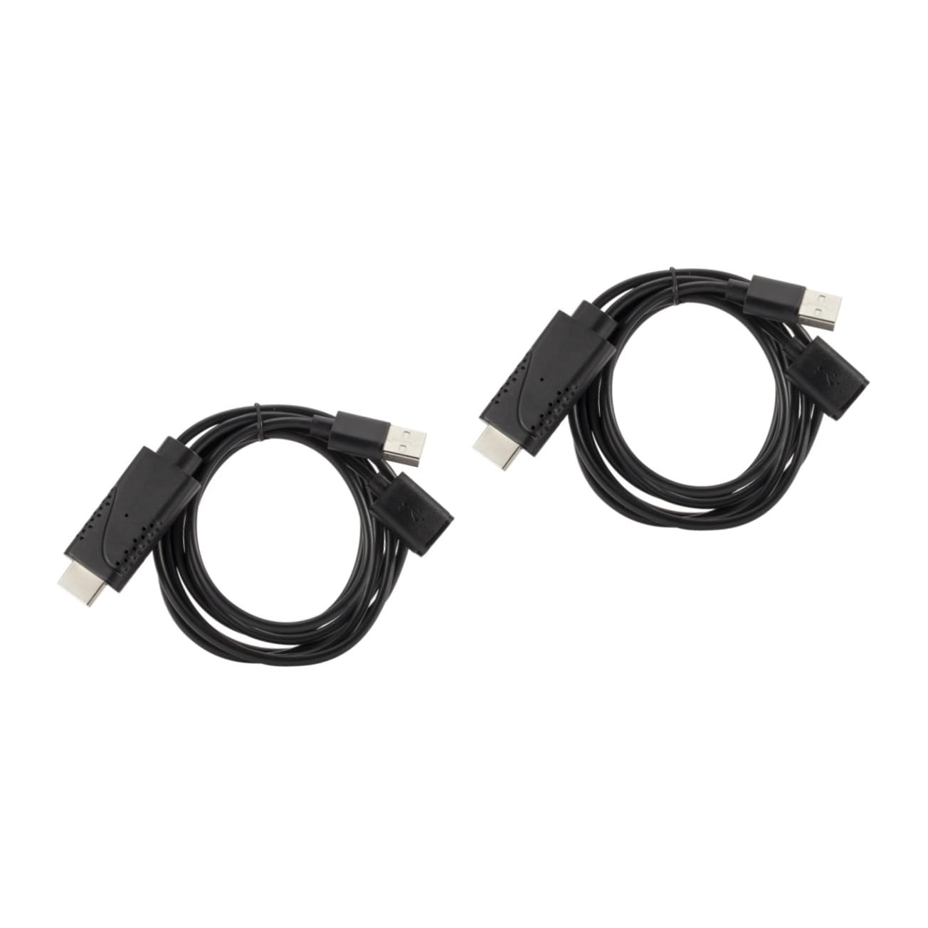 OSALADI 2stücke Usb Adapter Kabel Für Ios Und Usb Female Zu Male Kompatibel Mit Hdtv Schwarz Für Medienübertragung Und Gleichzeitiges Laden