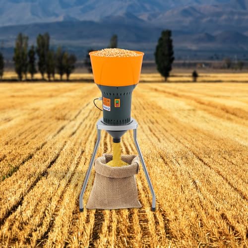 Molino de cereales 50L, molino de maíz eléctrico, molino de cereales secos con 5 tamices de molienda, para moler...