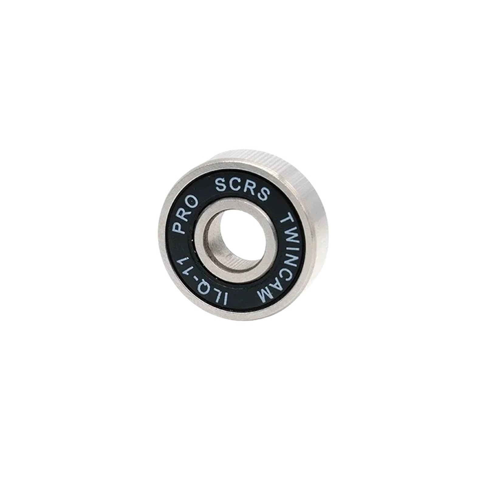 Juego de 8 rodamientos de bolas en miniatura 608RS ILQ-11, con sello negro, ABEC-9, for patineta y scooter, 608 2RS.
