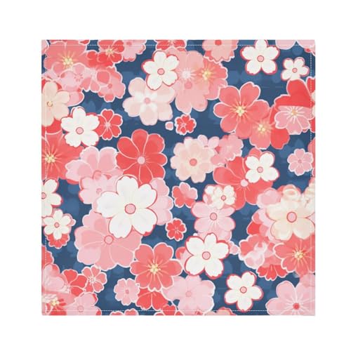 Servilletas de Tela Set de 6 Rosas y Blancas Sakura 20x20 in miniatura 1
