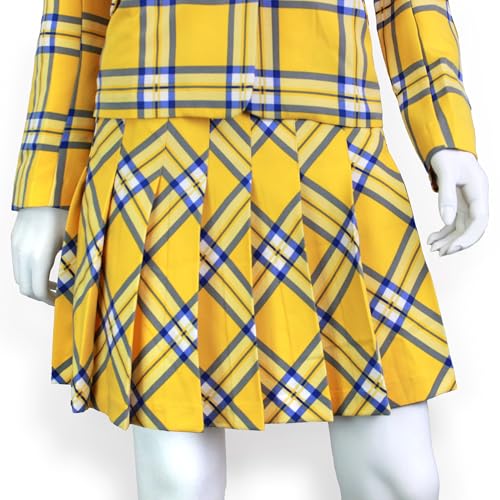 Women's Cher Yellow Plaid Skirt4