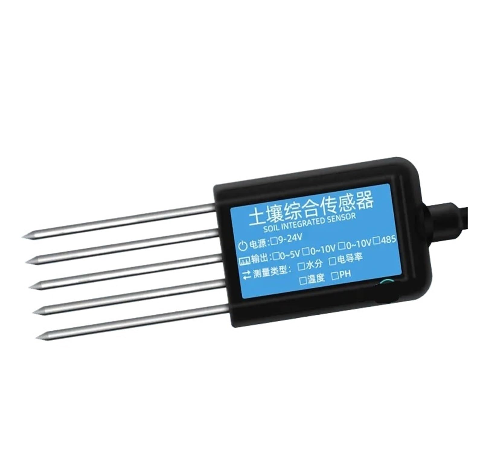 Czujnik gleby miernik 7 w 1 RS485 temperatury wilgotności przewodności azotu fosfor potasu pH (RS485 PH)