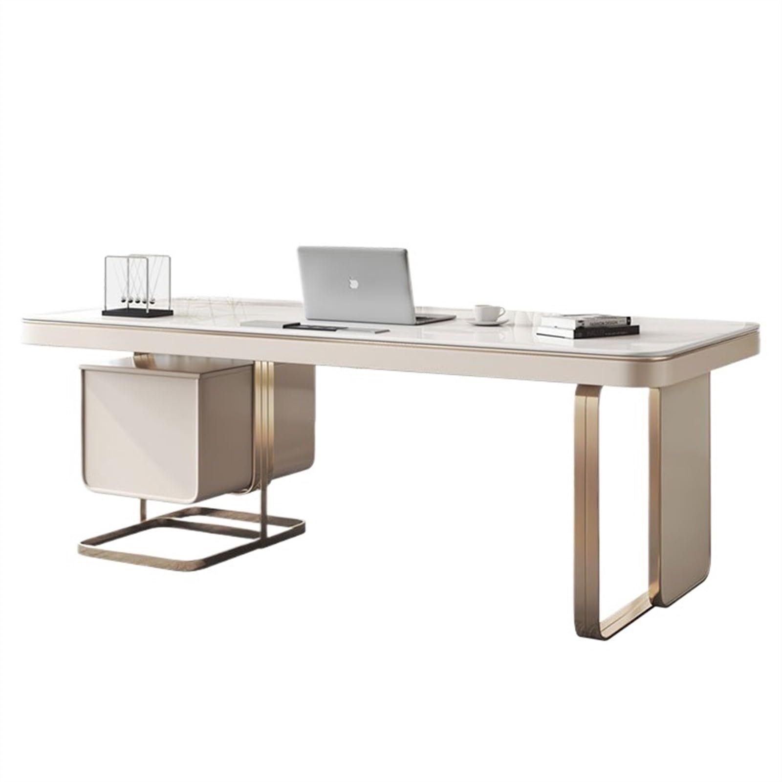 Biurko do nauki pracy światło luksusowy nowoczesny minimalistyczny styl wysokiej klasy płyta skalna biurko i krzesło PC stół designerski stół do nauki biurko do pisania biuro domowe biuro