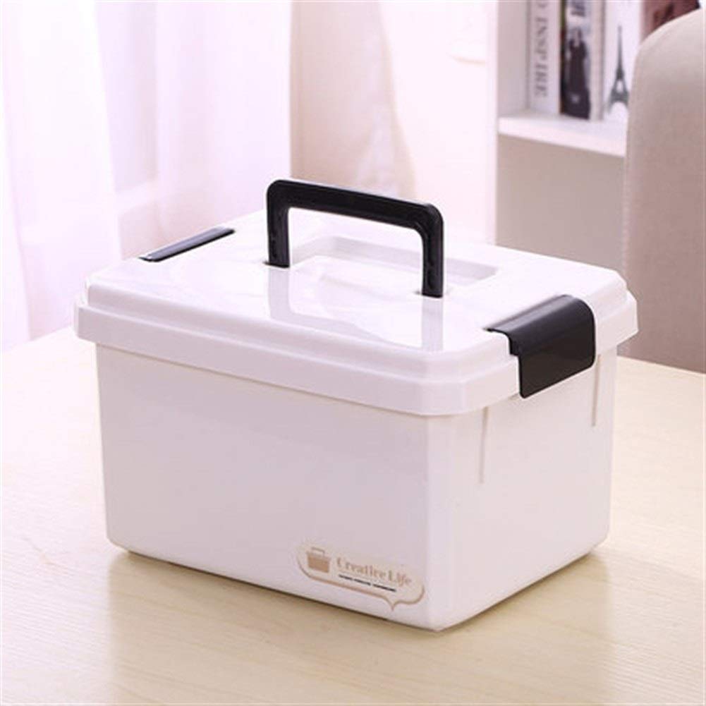 MRKU Cassetta di Pronto Soccorso per la Famiglia, armadietto Porta medicinali Portatile, Organizer per la casa, Multistrato, Grande, Medio e Piccolo, per Neonati