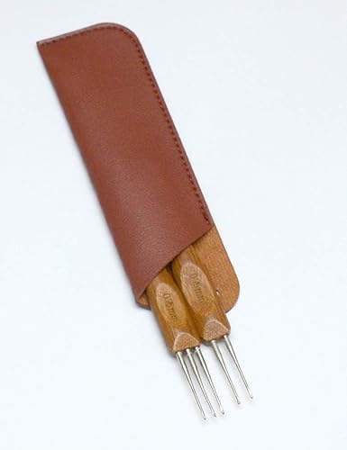 Miniatura 6 de 2 ganchos de ganchillo de doble punta para cabello, 1 gancho, 2 ganchos y 1 gancho, herramienta de aguja de rastas de 3 ganchos para trenzas,