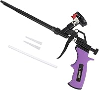 Vista 9 de Pistola de espuma en aerosol, pistola de espuma expandible, pistola dispensadora de espuma profesional de teflón, menos limpiador, rociador de Negro