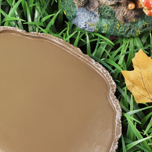 UEETEK Haustiere Fütterung Platte Reptil Fütterung Schüssel Vivarium Lebensmittel Wasser Dish Harz Schüssel für Schildkröte Gecko Schlange Haustier Zucht Tray
