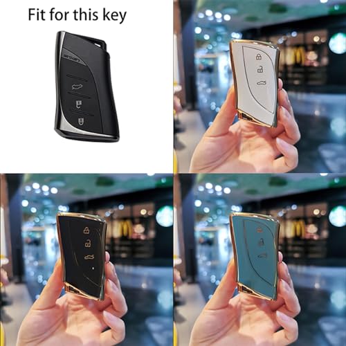 Funda de llave TPU para Lexus NX RX ES y llavero protector de mando 5
