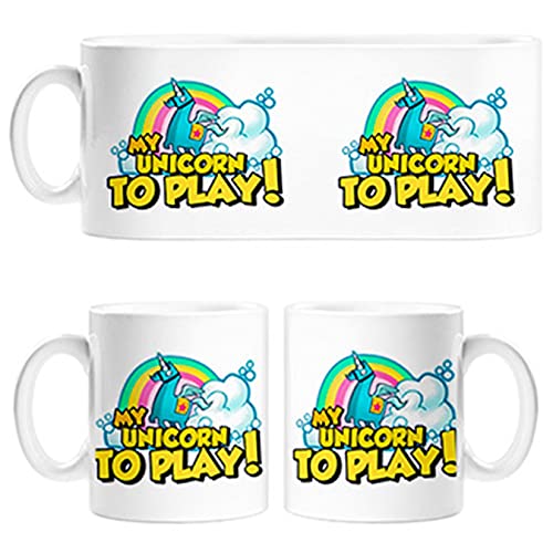 Taza Parodia Gamers Divertida my Unicorn to Play Avatar del Juego - Cerámica