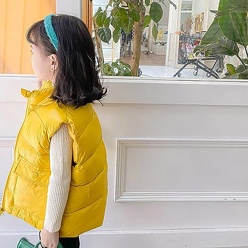 Toddler Vest Baby Girl Boys Sleeveless Puffer Plush Vest Sherp𝐚 Waistcoat Solid Zipper Outerwear with3