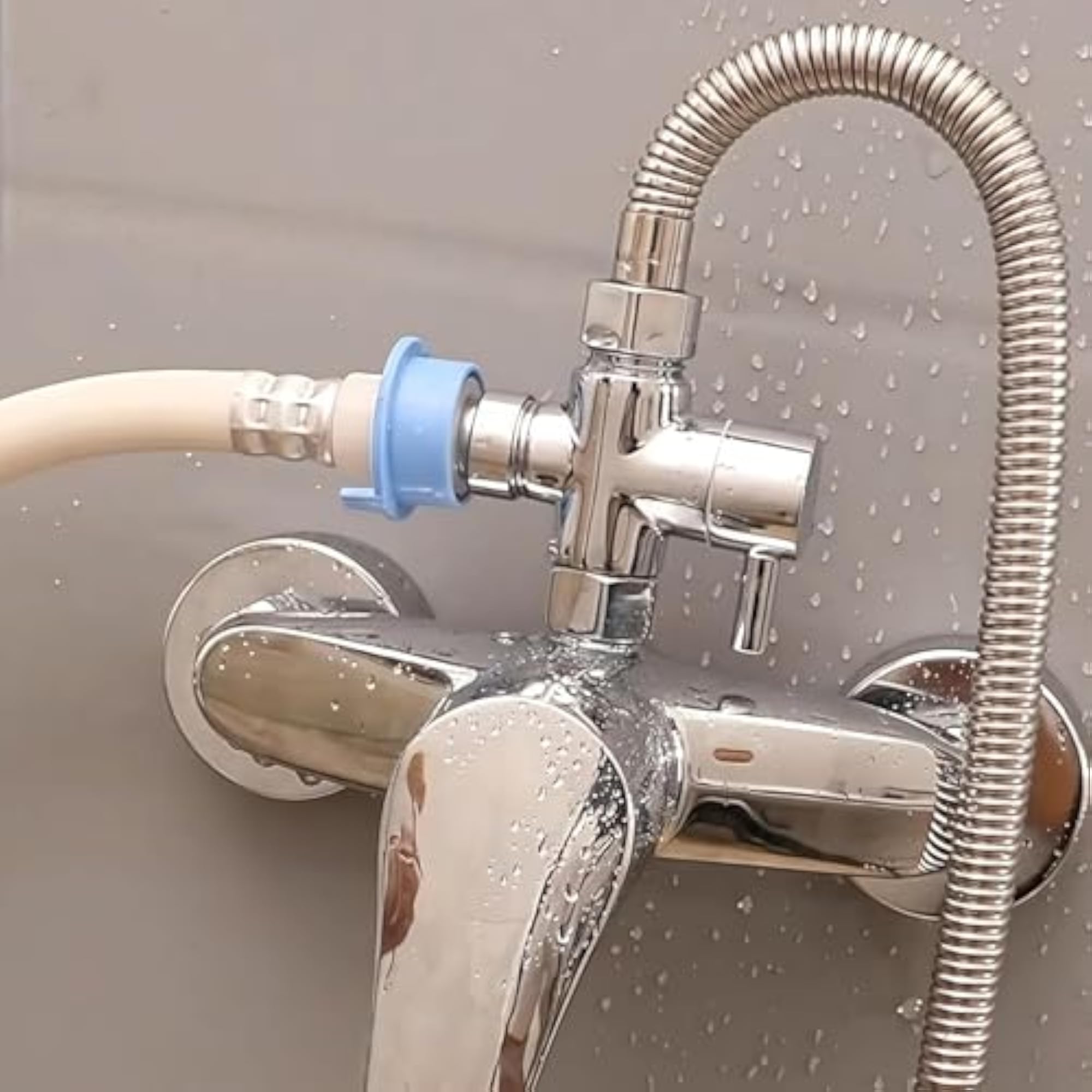 Modern Chrome Plated 3-Way Zinc Alloy Shower Diverter Valve