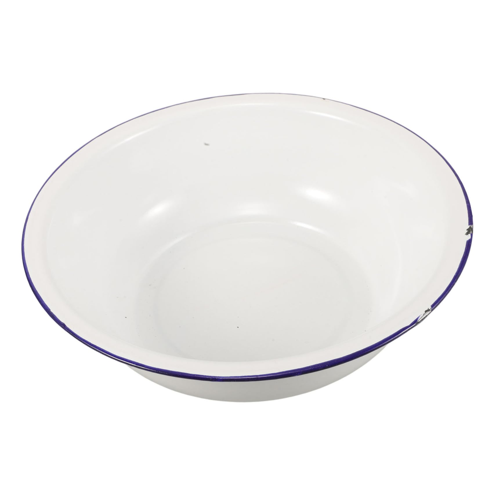 IMIKEYA 30 Cm Metal Foot Bath Soak Tub - Enamel Basin for Relaxing Foot Soaks and Laundry Washing