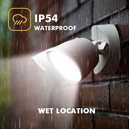 Lutec 6222W 2500 Lumen 32 Watt 28 Led Dual-Head Floodlight Outdoor, Full Metal Design thumb #3