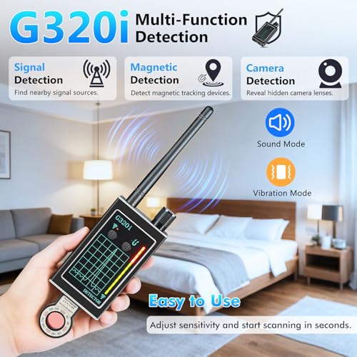 SITEEDAN Hidden Camera Detectors,Recording Device Detector,Car Tracking Device Detectors Electronic Bug Sweeper Camera Finder. by SITEEDAN - Image 2