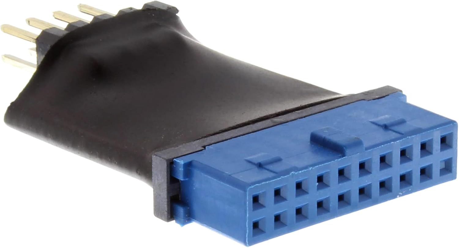 InLine Connectors USB 3.0 to 2.0 Adaptor Internal 19-Pin Plug Pin