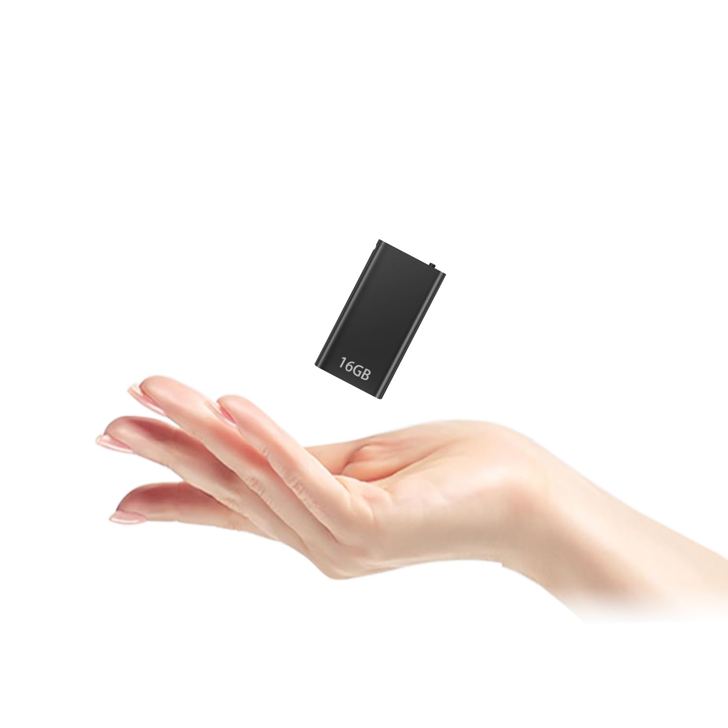 Registratore Vocale Portatile H+Y fino a 192 ore, 16GB Micro Registratore con Attivazione Vocale, Ricaricabile USB e funzioni MP3 Ideale per Conferenze, Riunioni, Interviste, Discorsi
