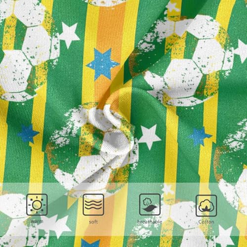 Joisal Yellow Green Stripes Football Girls Underwear Toddlers 2t Cotton Panties for Girl Fancy Kids Briefs Undies3