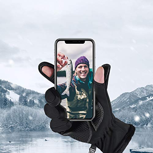 Luvas de pesca Besportble, luvas com 2 dedos para homens e mulheres, pesca, caça, fotografia, caminh
